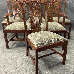 6 Maitland Smith Mahogany Dining Chairs