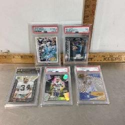 Graded Football and Basketball Cards