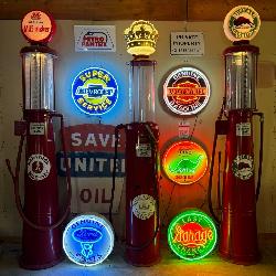 Lifetime Collection of Petrolina, Gas Pumps, Signs, etc.