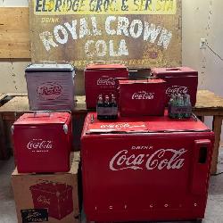 Collection of Vintage Coca Cola Coolers