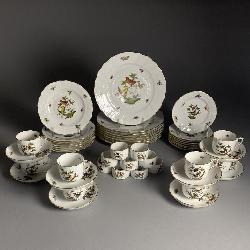 Herend Rothschild Bird Dinnerware Service for 8