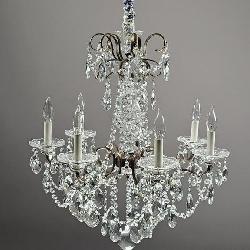 Schonbek 7 Light Crystal Chandelier 24