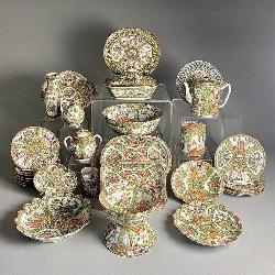 Assembled Collection of Rose Medallion China