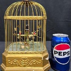 Vintage Karl Griesbaum Automaton Singing Bird Cage