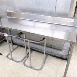 6FT STAINLESS STEEL TABLE - 24IN DEEP