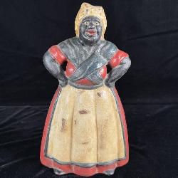 19th century cast-iron Aunt Jemima doorstop 13