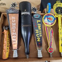 Large Collection of Beer Taps Incl. Magic Hat Brewing Co.