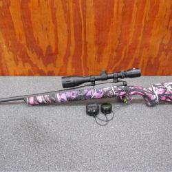 Savage Axis Muddy Girl 243 Win, Bolt Action,Scope