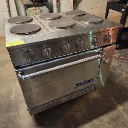 IMPERIAL 6 BURNER ELECTRIC STOVE WITH OVEN