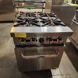 COOKRITE 4 BURNER GAS STOVE WITH OVEN