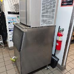  Ice-O-Matic Ice Machine with Hoshizaki Ice Storage Bin B-300PF