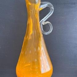 Mid Century Art Glass Pitcher