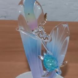 Handcuffed Glass Mermaid & Turtle