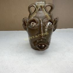 A.TEAUGUE  SIGNED FACE JUG