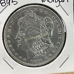 1895 MORGAN SILVER DOLLAR