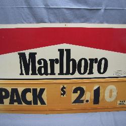 1996 Plastic Marlboro Advertisement Sign