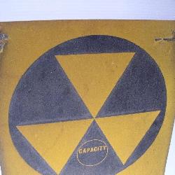 METAL FALLOUT SHELTER SIGN 14X20