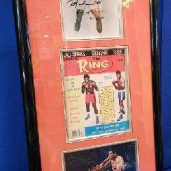 Boxing: Leon Spinks & Muhammad Ali Autographed Presentation