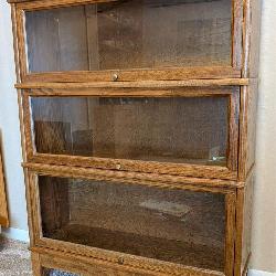 Vintage Oak Barrister Stacking Bookcase