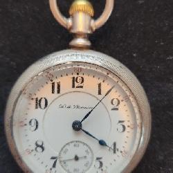 H.M. Stevenson pocket watch, Sterling silver case