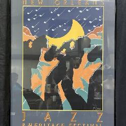 1980 New Orleans Jazz Festival Framed Print