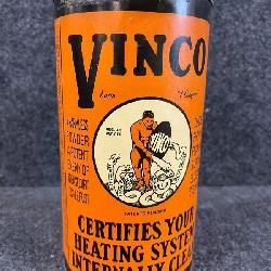 Vinco 3lb Original Advertising Metal Powder Tin w/ Incredible Graphics