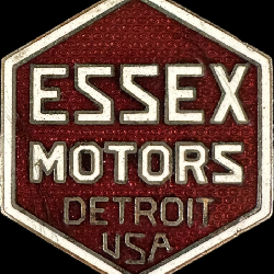 Essex Motors Detroit USA Porcelain Enamel Radiator Badge Emblem 