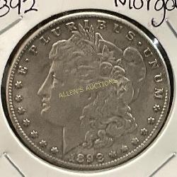 1892 Morgan Silver Dollar Coin