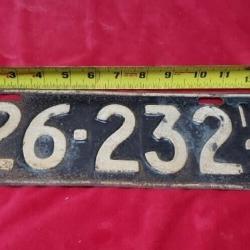 Illinois 1930 Metal License plate