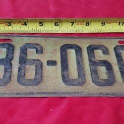 Illinois 1931 metal license plate