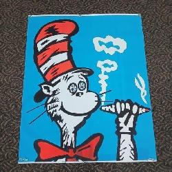 Cat In The Hat Smoking Poster