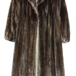 HARPERS FUR NEW YORK BLACK MINK COAT