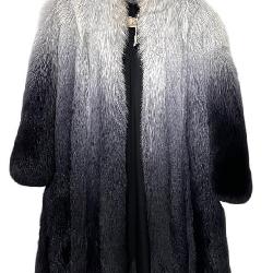 DUDE BLUE FOX FUR COAT