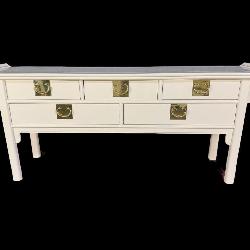 LAQUERED CHINESE BAGOTA TOP SIDEBOARD/SOFA TABLE