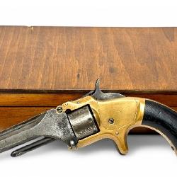 Antique Smith & Wesson Revolver in Case