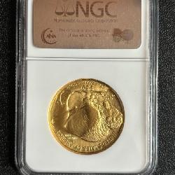 Lot# 57 Back Side of Graded Gold Coin