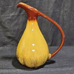 BMP Canada Pottery Gold & Sienna Drip Edge Pitcher