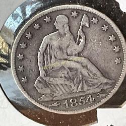 1854-O Silver Seated Liberty Half Dollar