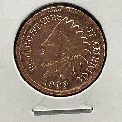 1908 S Indian Head Penny