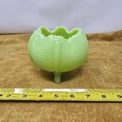 Fenton Jadeite footed bowl