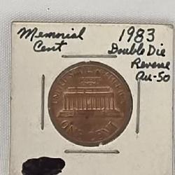 Rare 1983 Memorial Cent double die.