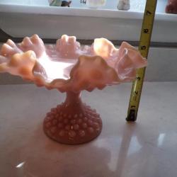 FENTON RARE PINK PASTEL ROSE MILKGLASS