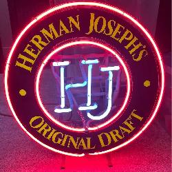 Herman Joseph's Original Draft Beer Neon Sign