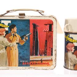 Secret Agent metal lunch box & thermos