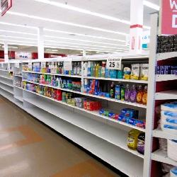2022 MADIX GONDOLA SHELVING 72IN TALL 20/20, 20/22 - 84FT W/4FT END CAPS - SOLD BY THE FOOT