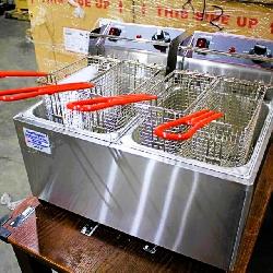 NEW CECILWARE PRO EL-2X15 COUNTERTOP ELECTRIC FRYER
