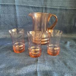 Pitcher and glasses