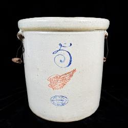 5 gallon redwing crock union stoneware >