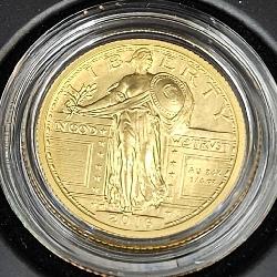 2016 Standing Liberty Quarter.25 Troy Oz Gold Coin