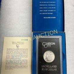 1882-CC Morgan Silver Dollar in GSA Holder with Ce